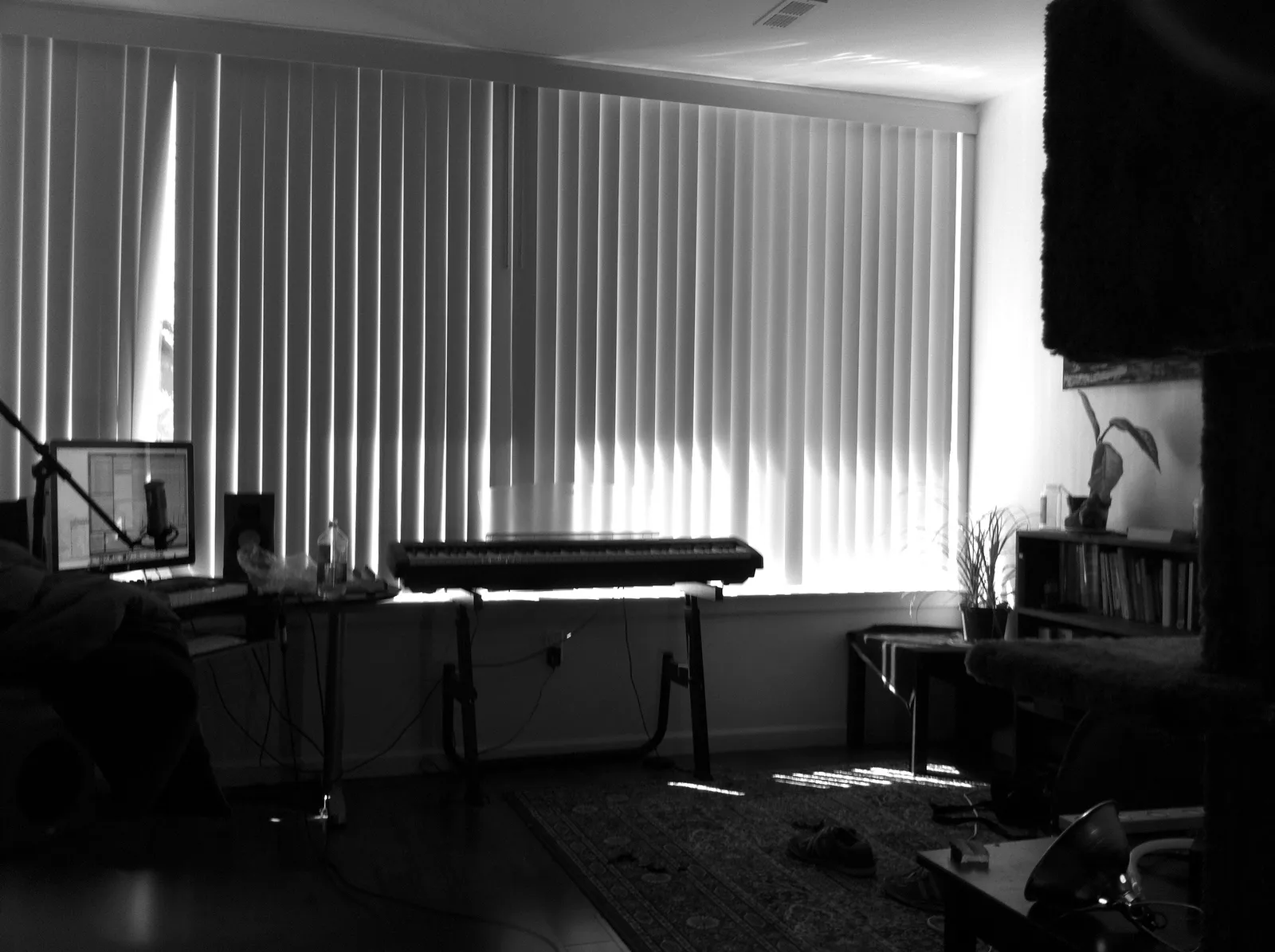 It was in this apartment, at this piano, that I drank a bottle of wine and history was made.
